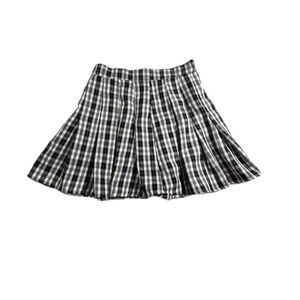 Better Be Black And Gray Plaid Pleaded Mini Skirt Size Small